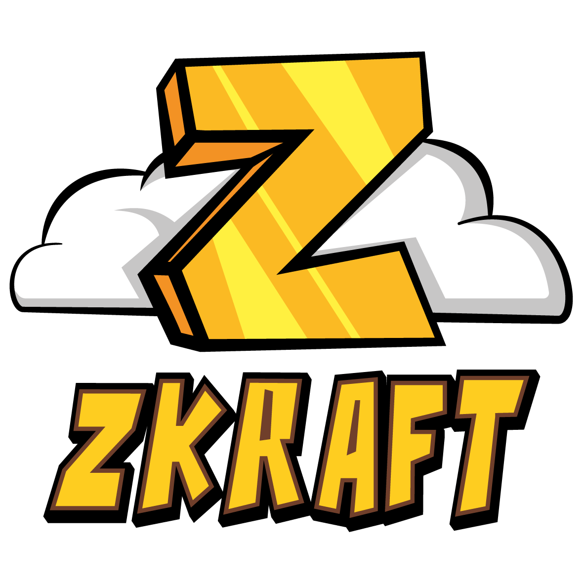 Logo ufficiale di zKraft bianco
